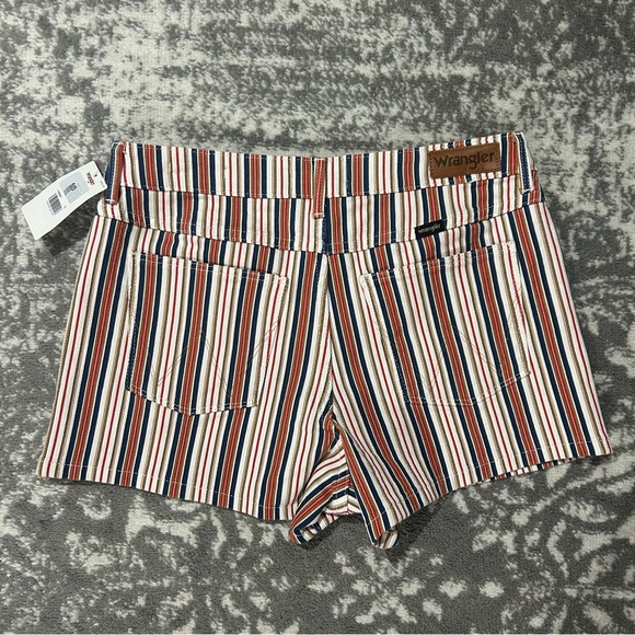 Wrangler Vintage Short Mid-Rise American Stripe Shorts NWT Size 10 - Picture 6 of 8